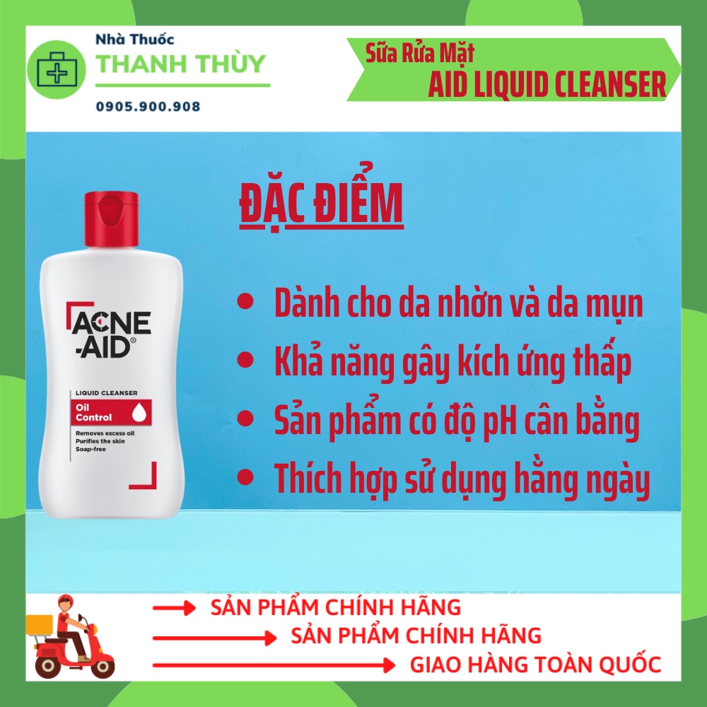 ACNE AID LIQUID CLEANSER  Sữa Rửa Mặt Giúp Làm Sạch Và Ngừa Mụn
