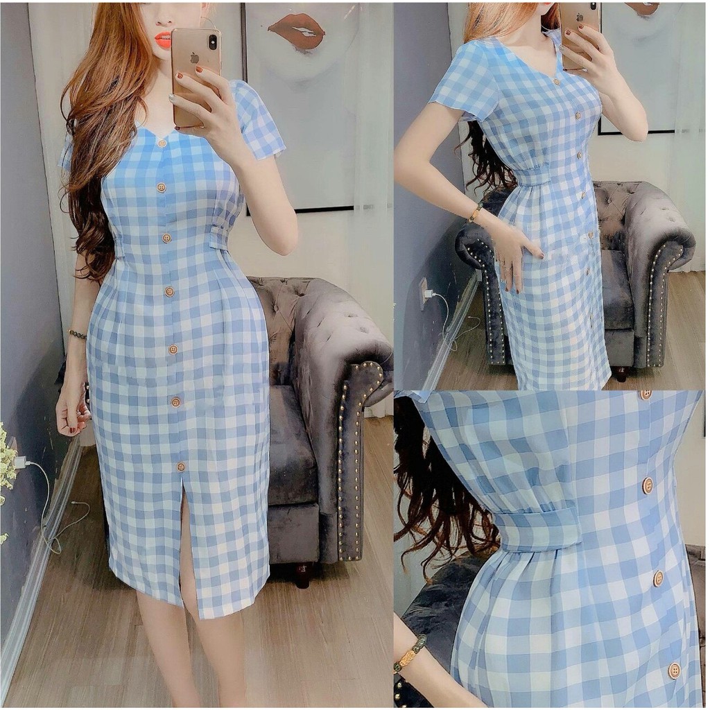 ❣️FREESHIP❣️ Đầm Cổ Tim My my Nhiều Size Form Thiết Kế