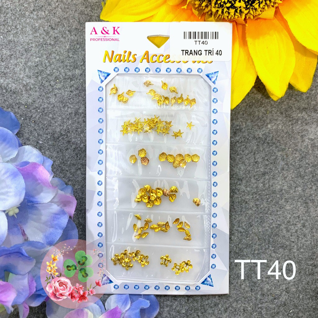 Mẫu TT40 . Charm kim loại đính trang trí móng