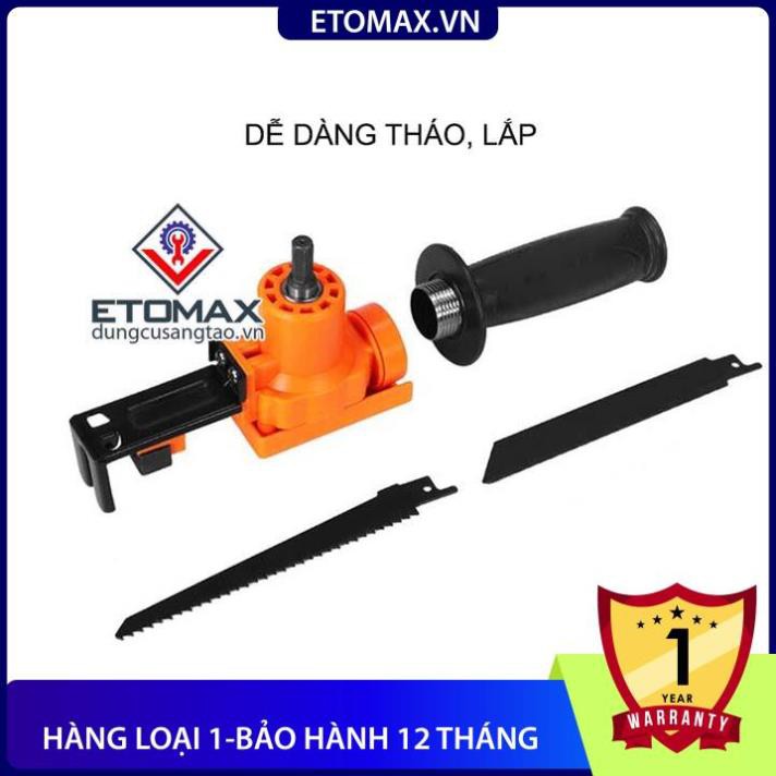 [Hàng loại 1-Bảo hành 12 tháng] Bộ phụ kiện chuyển máy khoan thành máy cưa lọng ( ETOMAX )