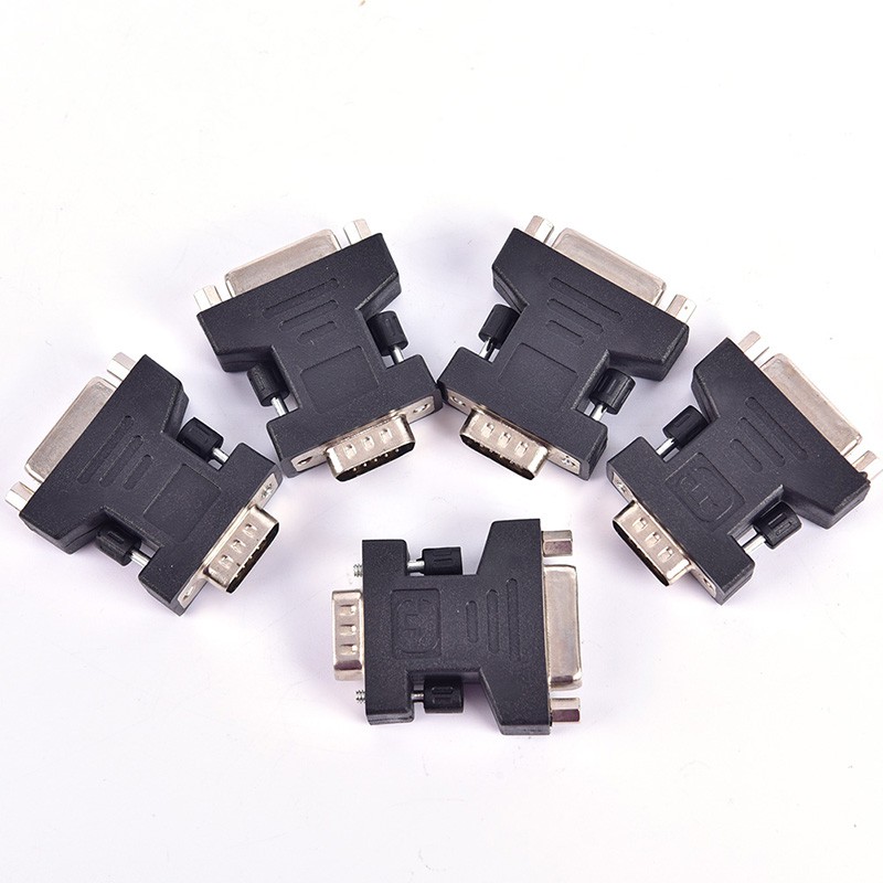 Colorfulswallowfly DVI to VGA Adapter VGA Male to DVI 24+5 Pin Female Converter for Computer Laptop CSF