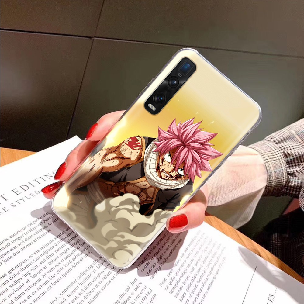 Ốp điện thoại trong suốt in hình Anime Fairy Tail thích hợp cho Iphone 8 7 6 6s 5 5s Se 5c 4s 4