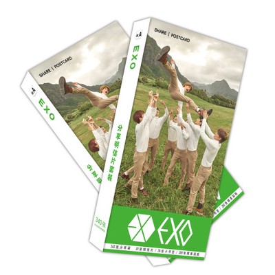 Postcard thiệp ảnh viết thư hình EXO