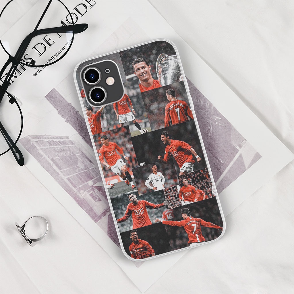 Ốp lưng ronaldo MU photo strip collage pro 13 11 12 promax 7 8 plus xs X Xr  FOO20222545