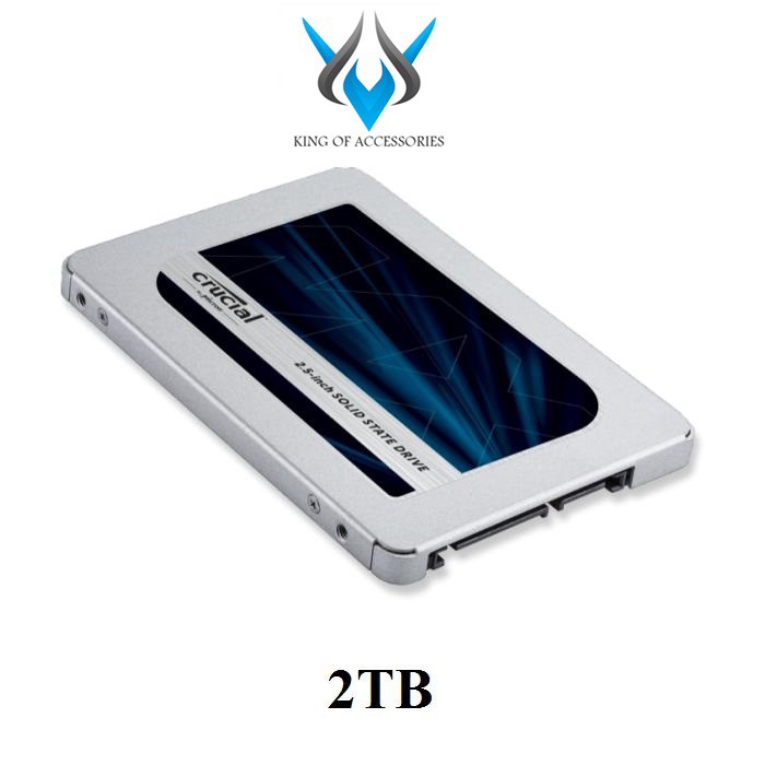 Ổ cứng SSD Crucial MX500 3D NAND SATA III 2.5 inch 2TB (Xanh)