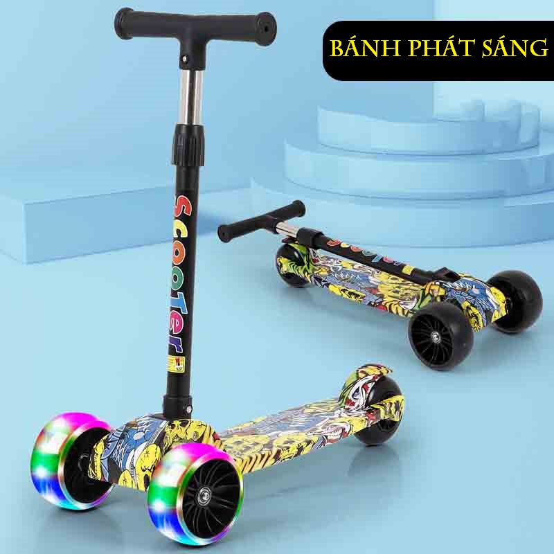 Xe trượt scooter forbic cao cấp 3 bánh phát sáng siêu đẹp phù hợp cho cả - ảnh sản phẩm 2