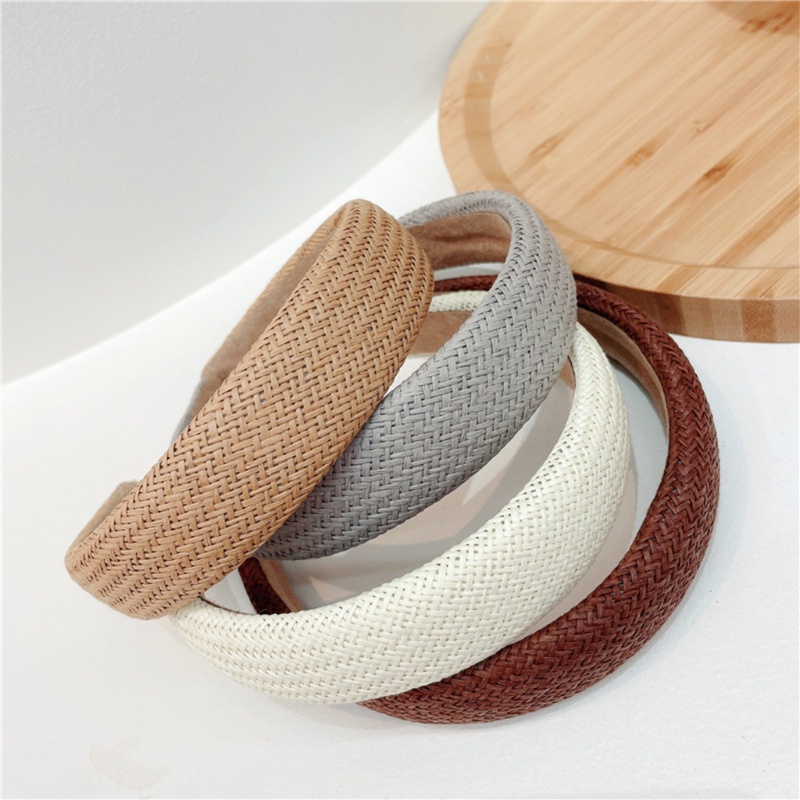 Băng Đô Dệt Kim Co Giãn Bản Rộng Thời Trang Cho Nữ