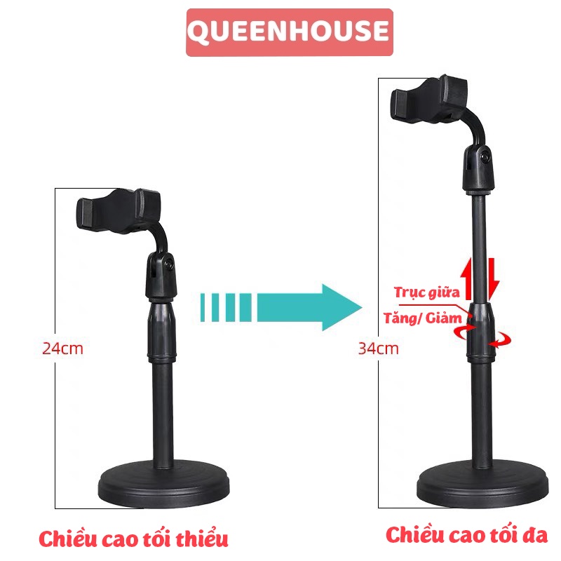 Giá Đỡ Điện Thoại để bàn livestream, kệ điện thoại xem video dùng để quay phim ghi hình QH19 - QUEENHOUSE