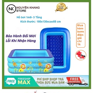 Bể Bơi nhựa, Hồ Bơi Nhựa 1m3,1m5,1m8,2m1, 2m6  2 tầng,3 tầng,chống trượt,mua kèm bơm điện phao bơi giá 1000đ