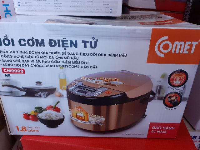 NỒI CƠM ĐIỆN TỬ COMET 1L8 GIẢM GIÁ 85K