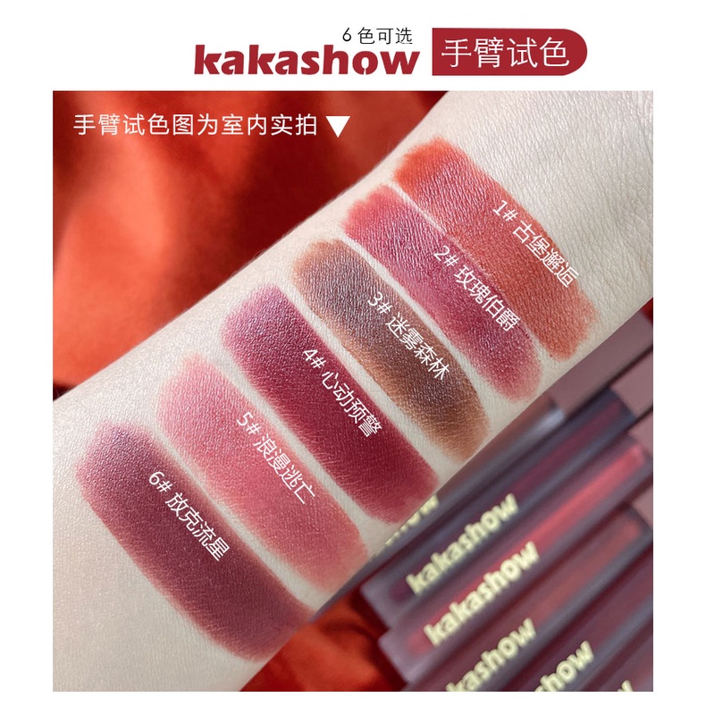Son Kem kakashow Chất Nhung Lì Mịn Dưỡng Ẩm Chống Thấm Nước NO.C065