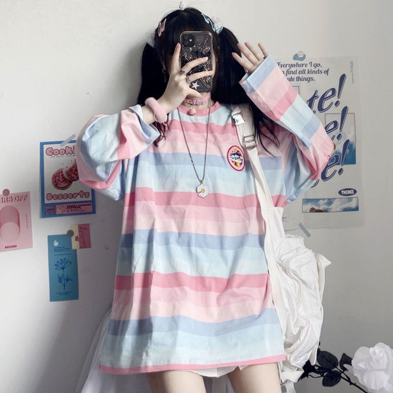 (order) ÁO THUN LOLITA TAY DÀI KÈM HÌNH THẬT