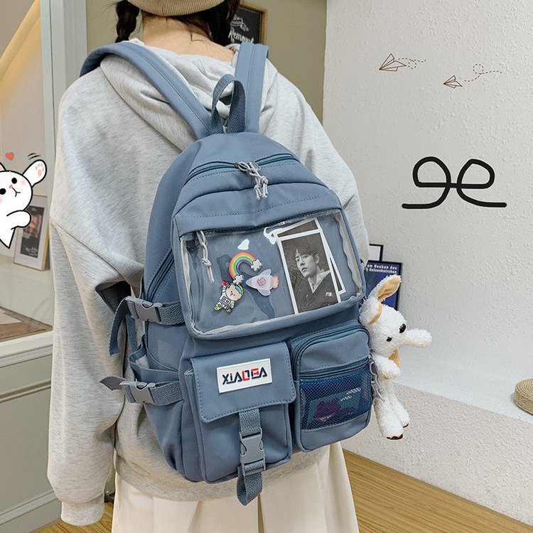 Balo Đi Học Mềm Trong Suốt Thiết Kế Sáng Tạo Đáng Yêu Cho Nữ Kiểu Hàn Quốc