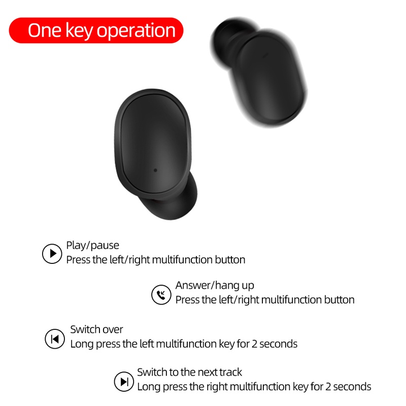 Tai nghe bluetooth không dây TWITCH A6S TWS khử tiếng ồn chất lượng cao