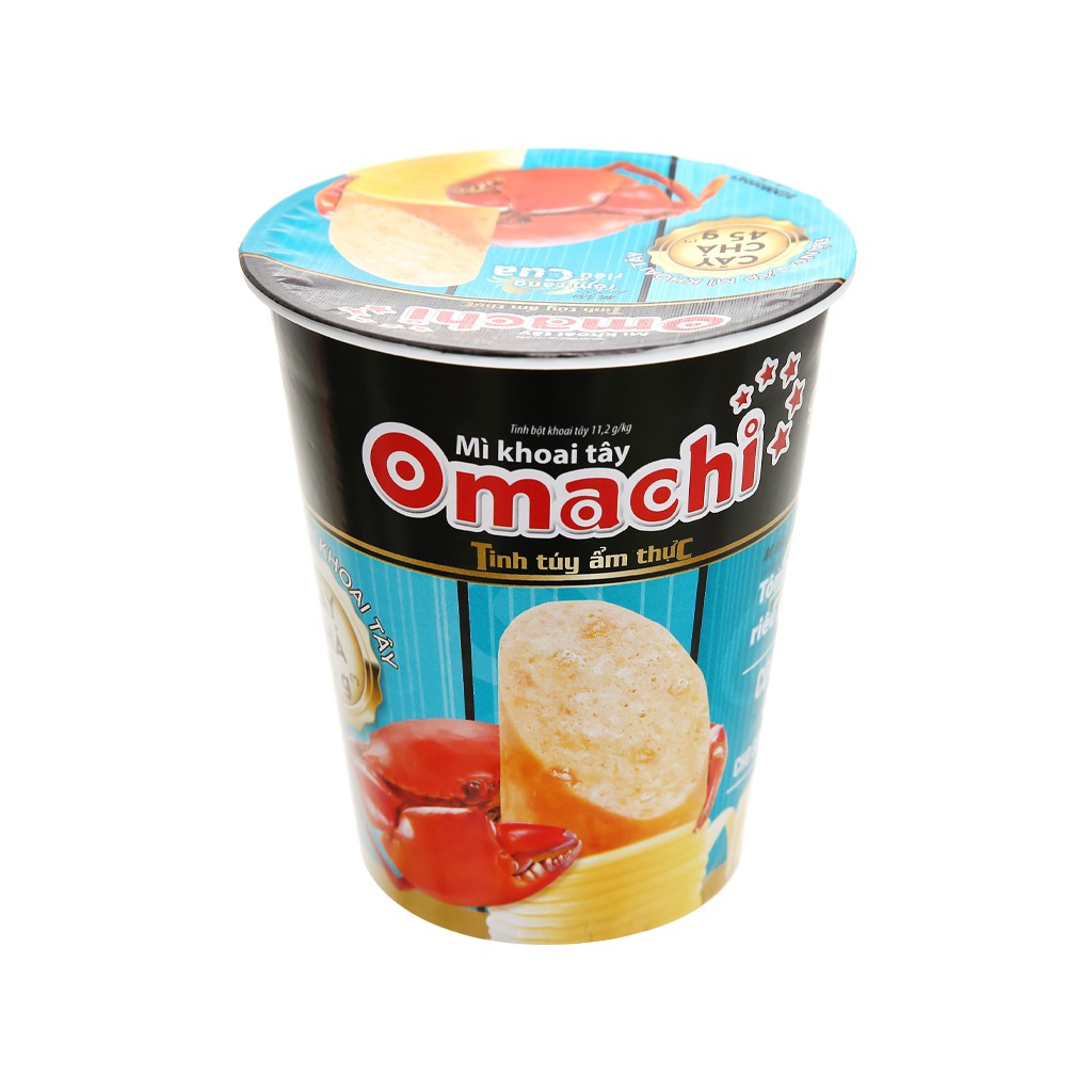 Mì khoai tây Omachi vị tôm càng riêu cua ly 98g