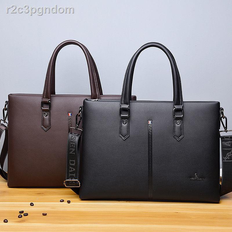 2021 mới túi da kangaroo nam kinh doanh xách ngang máy tính cặp đeo vai | BigBuy360 - bigbuy360.vn