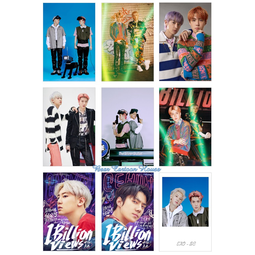 [No box] Set 18 ảnh lomo EXO SC One Billion Views Chanyeol Sehun