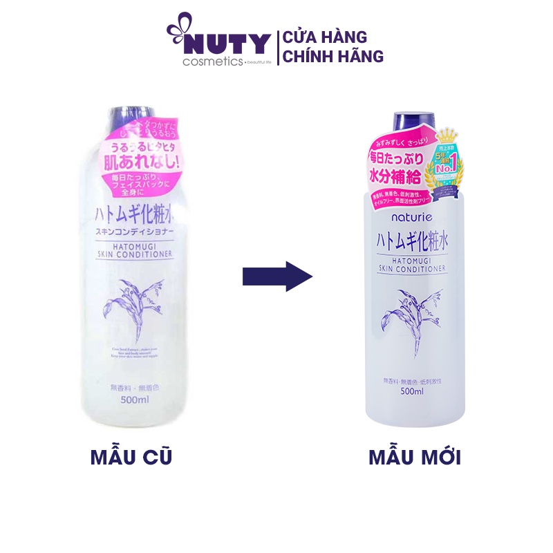 Nước Cân Bằng Da Naturie Hatomugi Skin Conditioner (500ml)