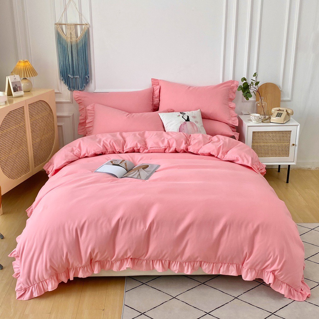 Sét ga tici bèo IGUN BEDDING chất cotton đẹp, đa dạng màu sắc