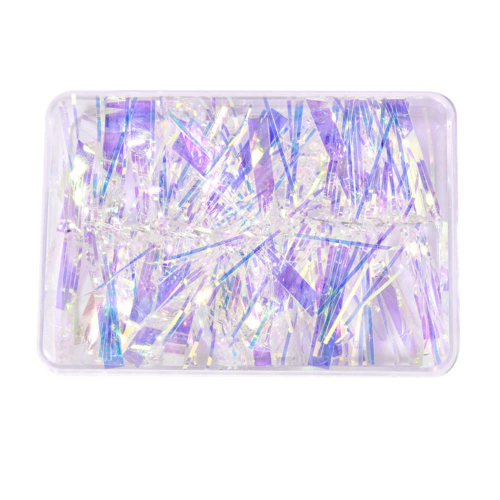 [Hàng mới về] Hộp giấy bóng đính móng trang trí nghệ thuật nhiều màu sắc lấp lánh