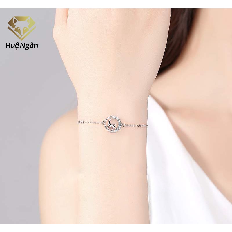Lắc tay bạc 925 Huệ Ngân - Tuần lộc vui vẻ RYB140136