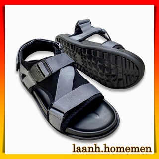 Giày Sandal Nam RUNWAYS BY ARIES - MÀU ĐEN XÁM - AMSR