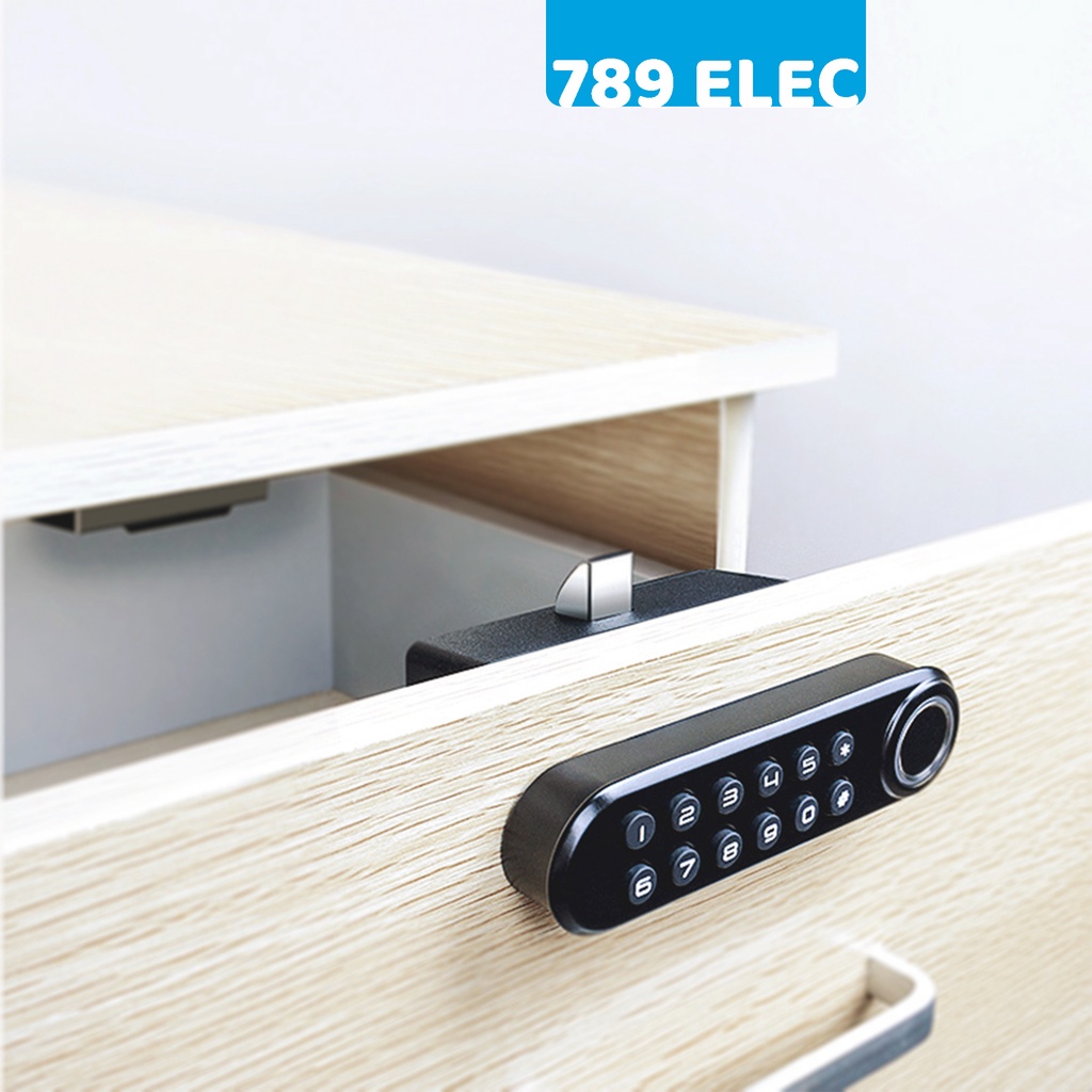 🎁Tặng pin🎁 Khóa vân tay và mật khẩu tủ nội thất Qidots F020