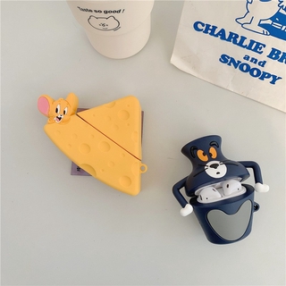 Case Vỏ Bọc Airpods 1&2 Hoạt Hình Tom & Jerry Bằng Silicon Dẻo Vỏ Bao Ốp Đựng Airpod - Chin Chin Shop