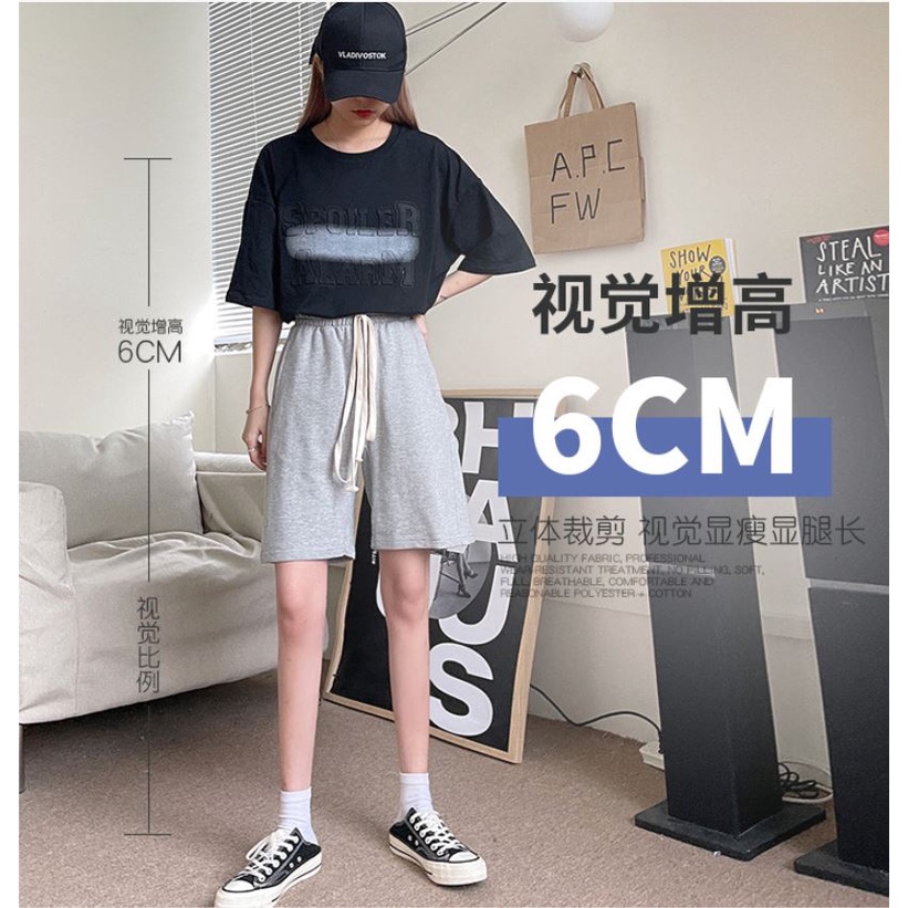 Quần đùi nam nữ trơn vải nỉ da cá lưng thun dây rút, quần short unisex ống rộng basic mặc cá tính