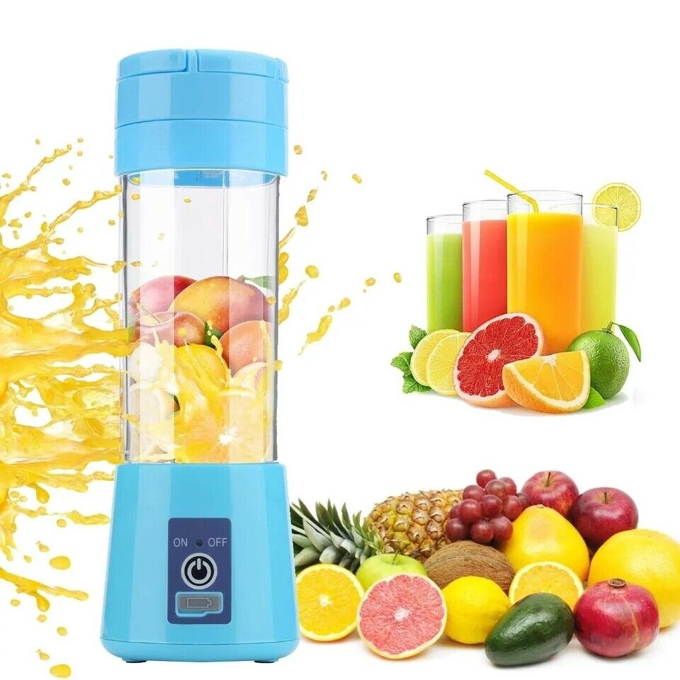 Máy Xay Sinh Tố 380ml / 4 Cánh Sạc Usb