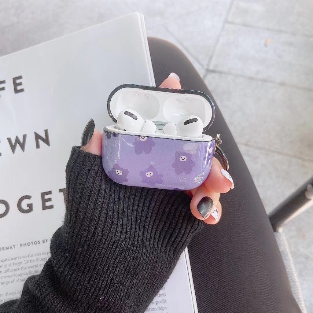 Vỏ Bảo Vệ Hộp Sạc Tai Nghe Airpods Pro 1 / 2 Chống Rơi Họa Tiết Hoạt Hình Phong Cách Hàn Quốc | BigBuy360 - bigbuy360.vn