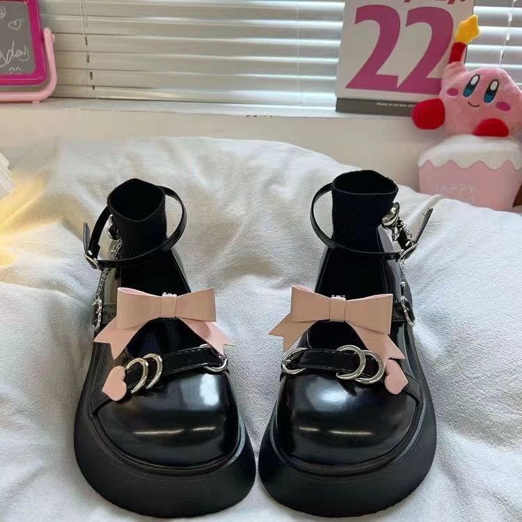 Giày Da Đế Dày Phong Cách Lolita Nhật Bản Thời Trang Mùa Hè Cho Nữ