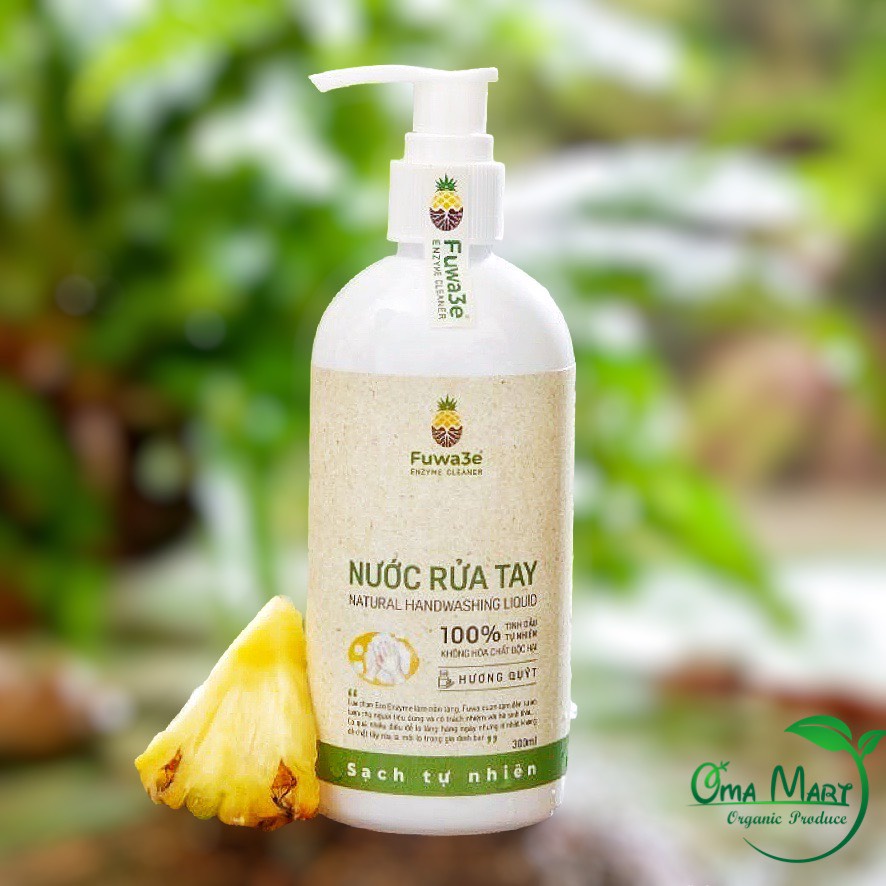 Nước rửa tay sát khuẩn tự nhiên dịu nhẹ hương quýt Fuwa3e
