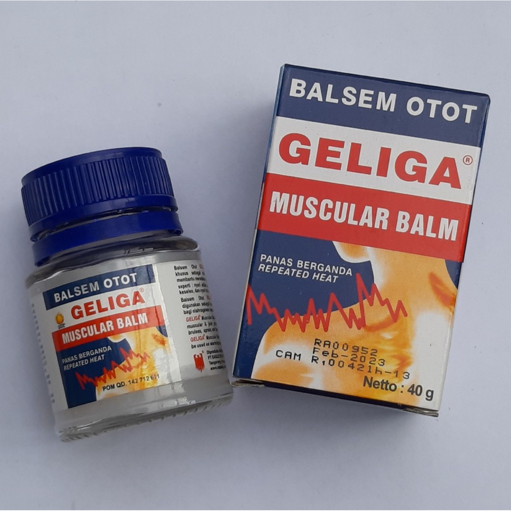 [chuần] Dầu cù là nóng như lửa xoa bóp Geliga muscular balm Indonesia 40g