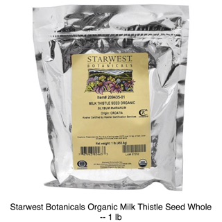 Hạt Kế Sữa Hữu Cơ 453g/ Organic Milk Thistle