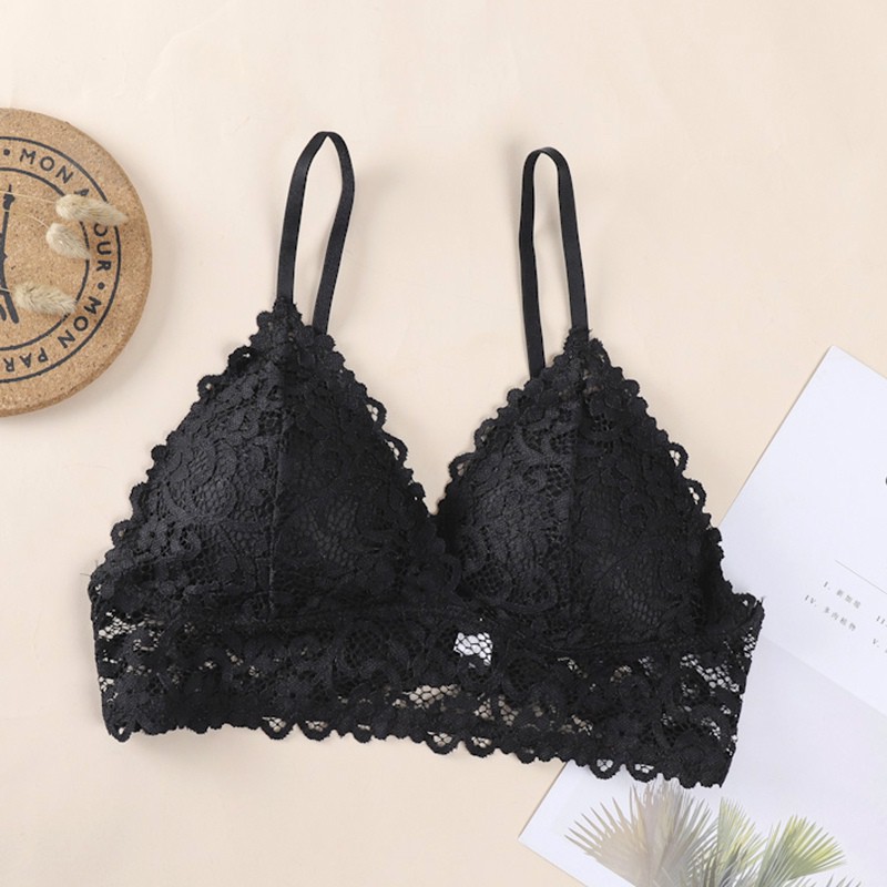 Áo ngực ren không gọng không đường may gợi cảm cho nữ