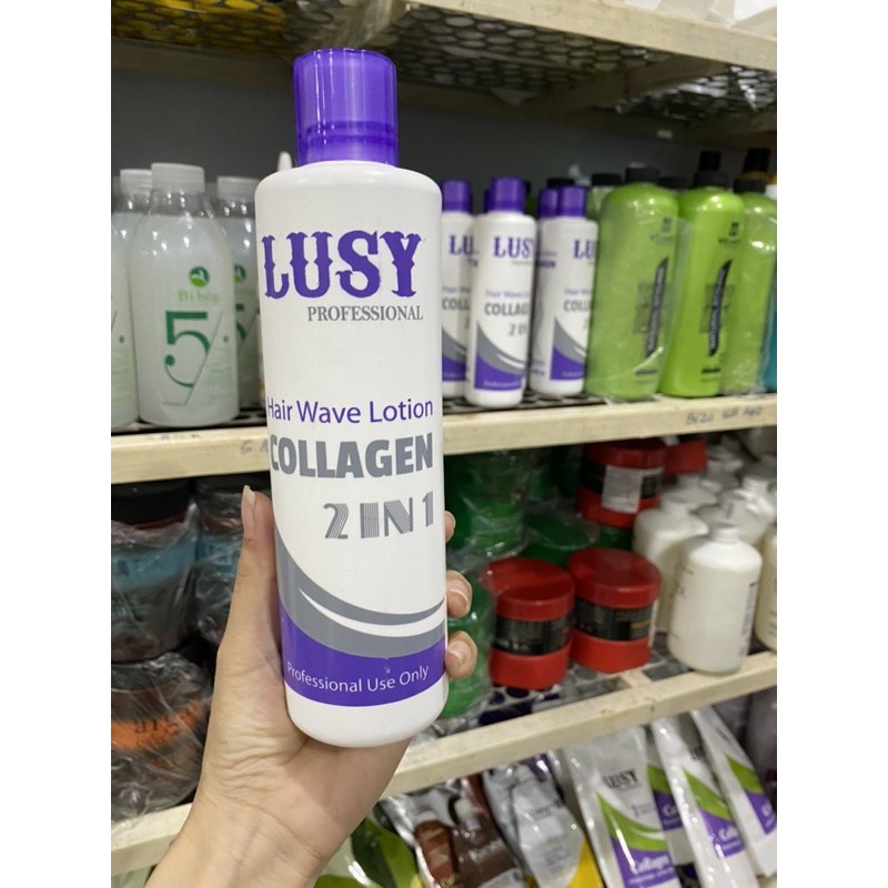 Thuốc uốn lạnh Lusy Collagen 2 in 1 không cần dập