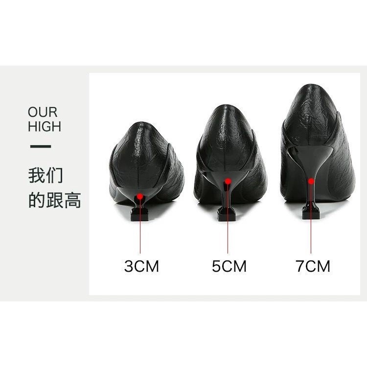 Giày Cao Gót Da Mềm Thời Trang Công Sở Thanh Lịch Cho Nữ