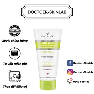 Sữa Rửa Mặt Floslek Antibacterial face cleansing gel  125ml(Chính Hãng)
