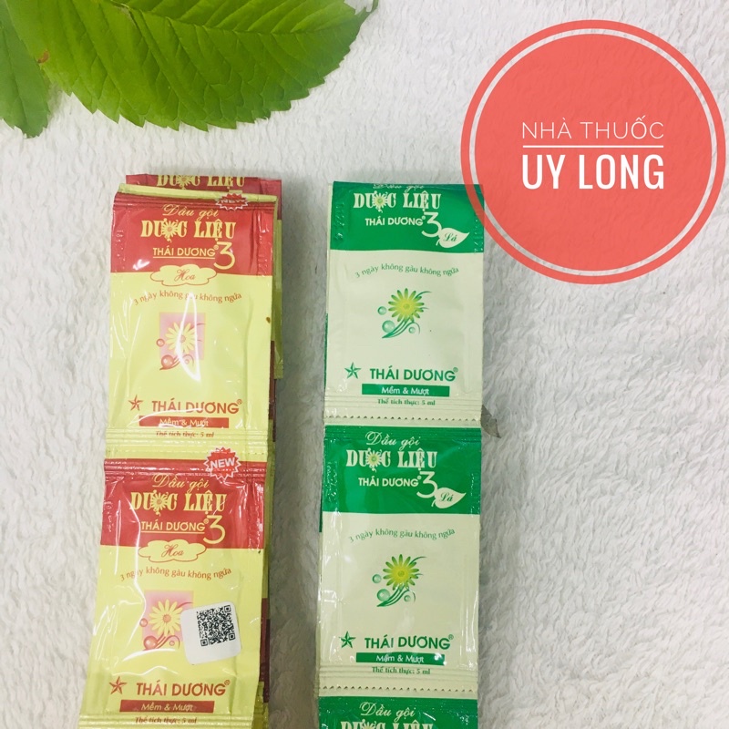 Dầu gội Dược Liệu Thái Dương 3(10 gói/dây)- chính hãng- 3 ngày không gàu không ngứa