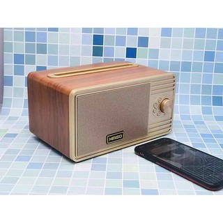 Loa Bluetooth cao cấp Kimiso KM-89 vỏ gỗ