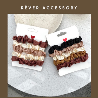 Chun buộc tóc scrunchy mini (size bé) bán lẻ được chọn màu