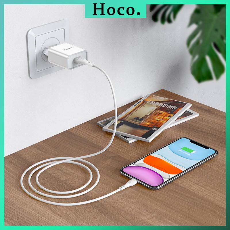 Cốc Sạc Nhanh Hoco C81A USB 2.4A Phích Cắm EU Cho Điện Thoại iPhone Samsung