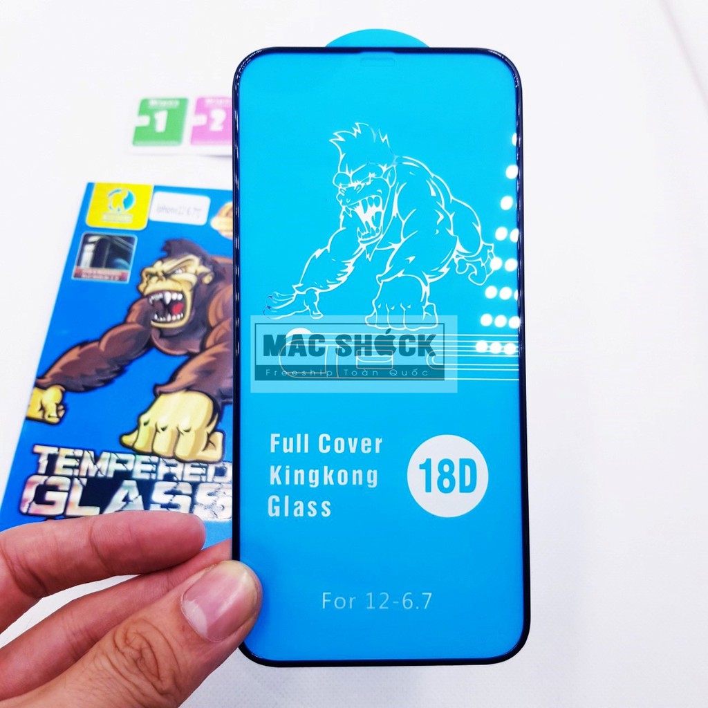 Kính cường lực 18D King Kong chống vỡ viền Iphone 7 --> 12 Pro Promax 2020 [CÓ HỘP] | BigBuy360 - bigbuy360.vn