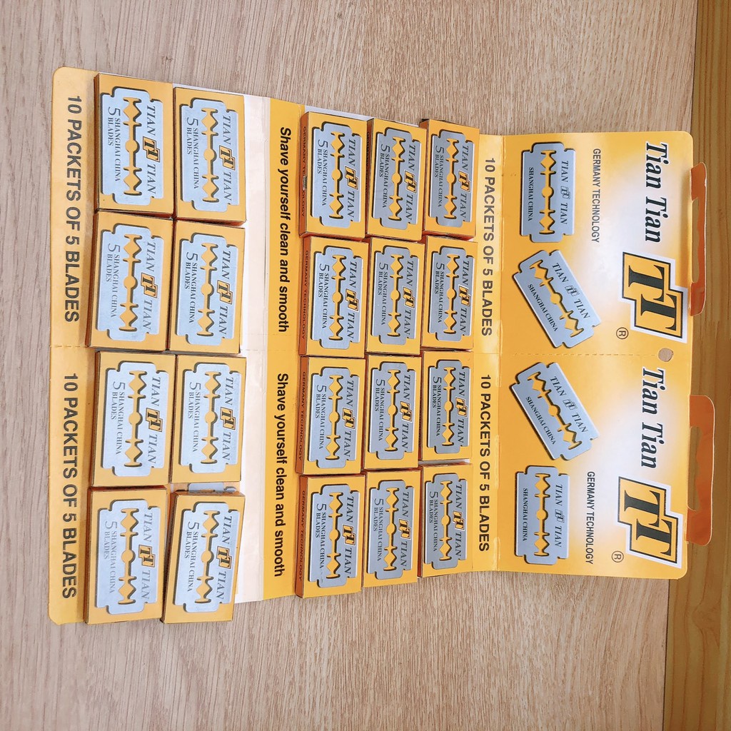 Gói 20 Hộp  Dao Lam Vàng 30S Store