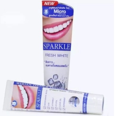 Kem Đánh răng cao cấp Sparkle Thái Lan Siêu Trắng Răng, Chống ê buốt 100g