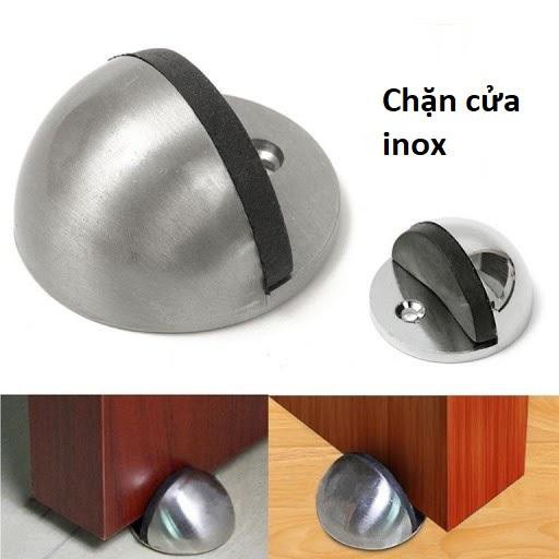 Chặn cửa bán nguyệt, nam châm, gắn sàn giúp hạn chế va đập cho cánh cửa, an toàn - inox chuẩn, rất bền