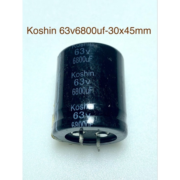 Tụ hoá 63v6800uf-30x36mm. 50v8200uf 30x45mm. là dòng tụ tháo ampli Nhật có chất lượng rất tốt, sử dụng thay thế và diy