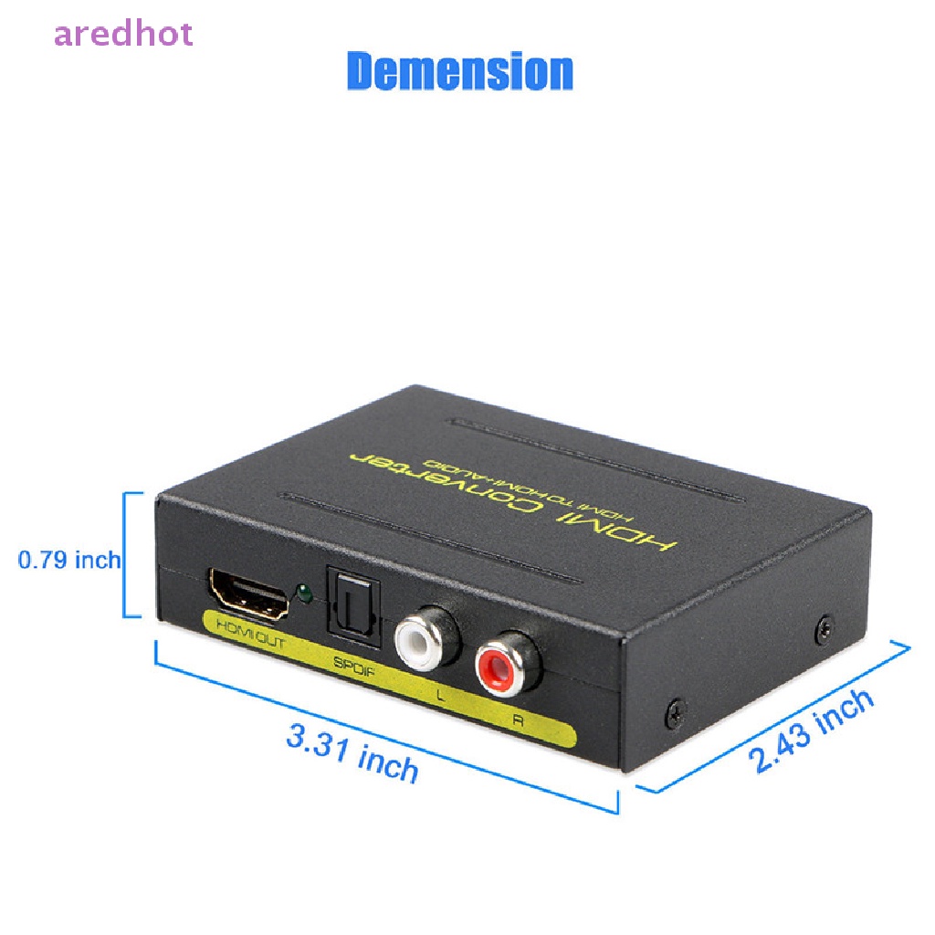 Bộ Chuyển Đổi HDMI 1080P Sang HDMI Optical + SPDIF + RCA L / R Mới