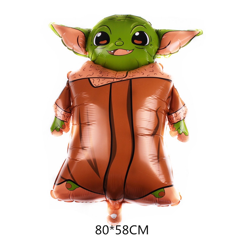 Set 11 Bong Bóng Cao Su Đen 12 Inch Chủ Đề Phim Star Wars Baby Yoda Trang Trí Tiệc Sinh Nhật Cho Bé